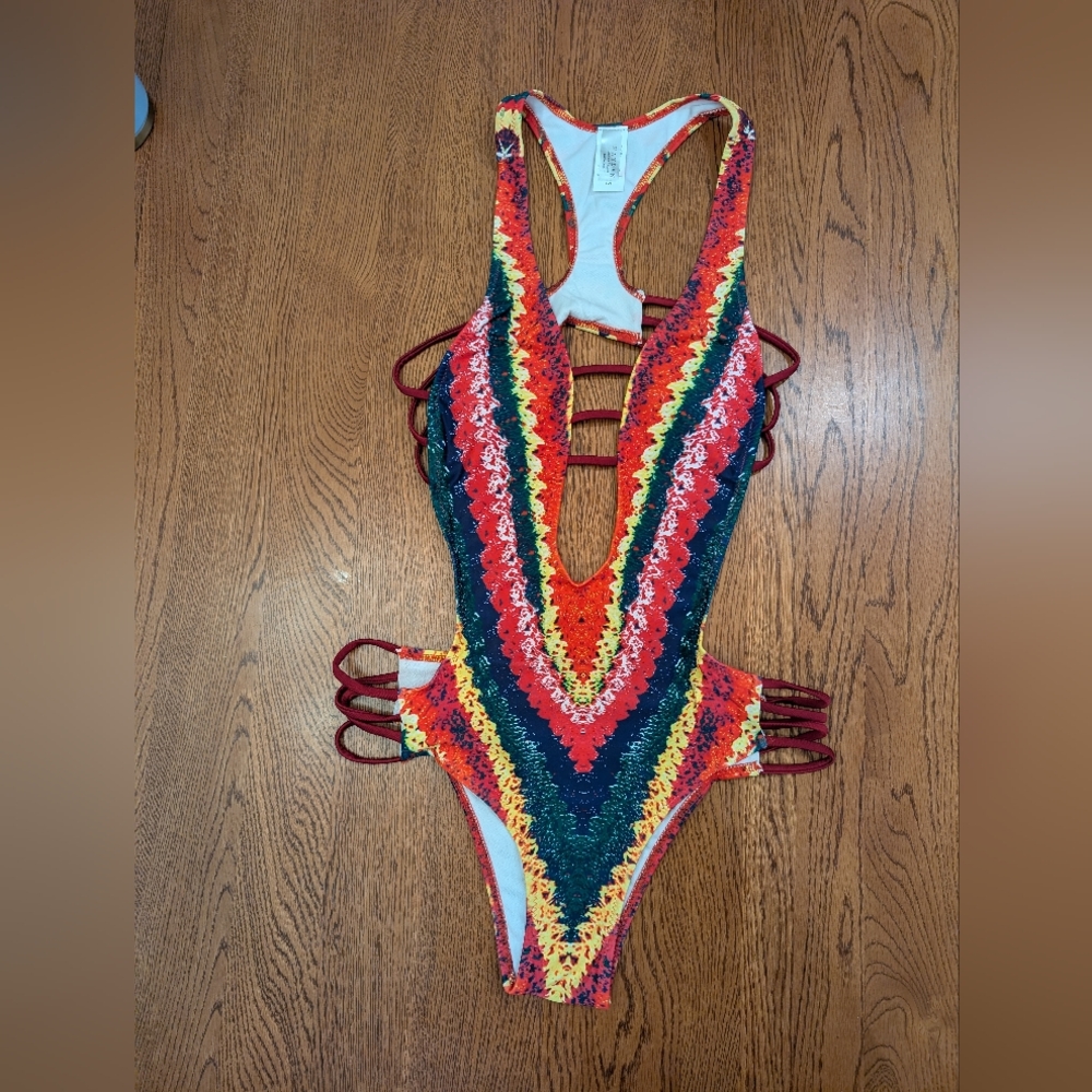 Hayden LA Multicolor Strappy Swimsuit
